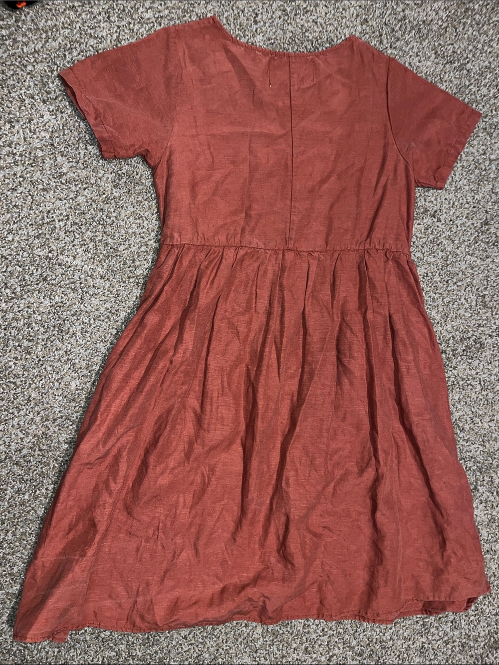 TRADLANDS Rust Mini Draft Dress - Picture 4 of 4
